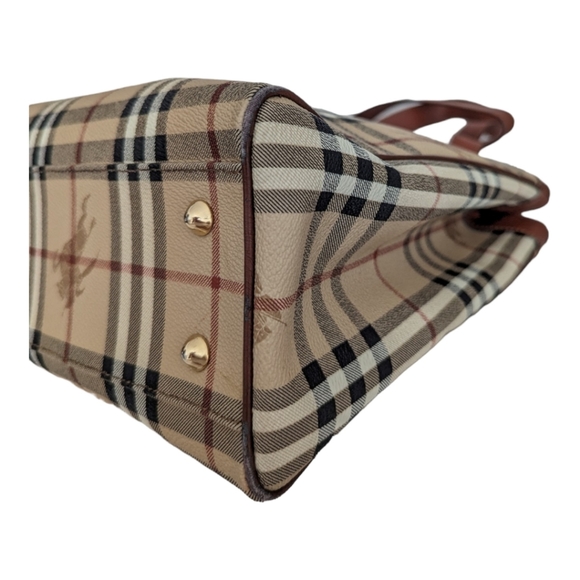 Burberry Regent Tote Haymarket Coated Canvas Medium - Picture 6 of 13